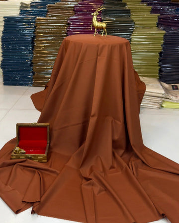 Italian Boski Wash & Wear Camel Suit (Unstitched)