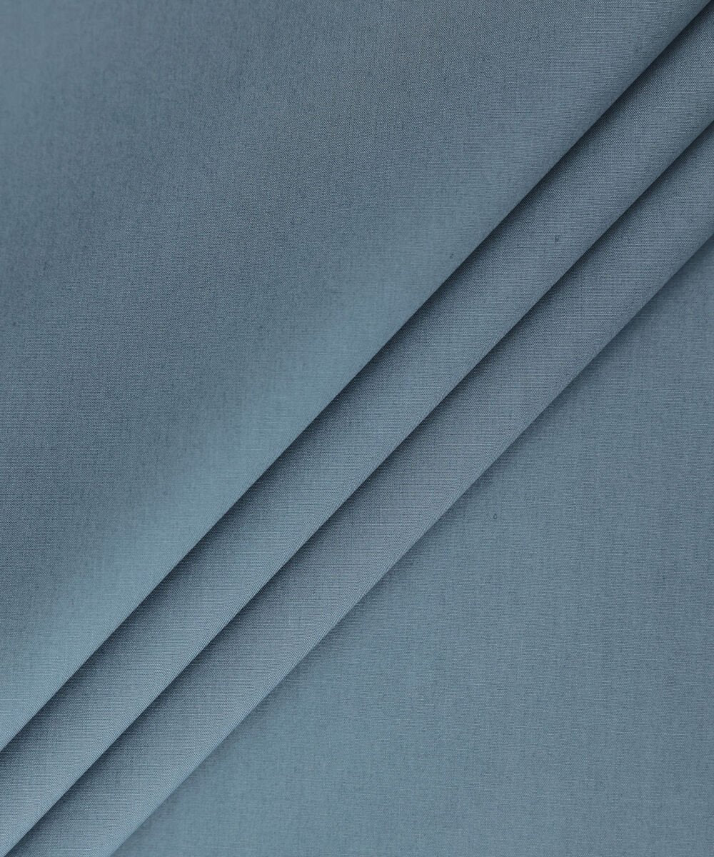 Premium Cotton Grey Blue Suit ( Unstitched )