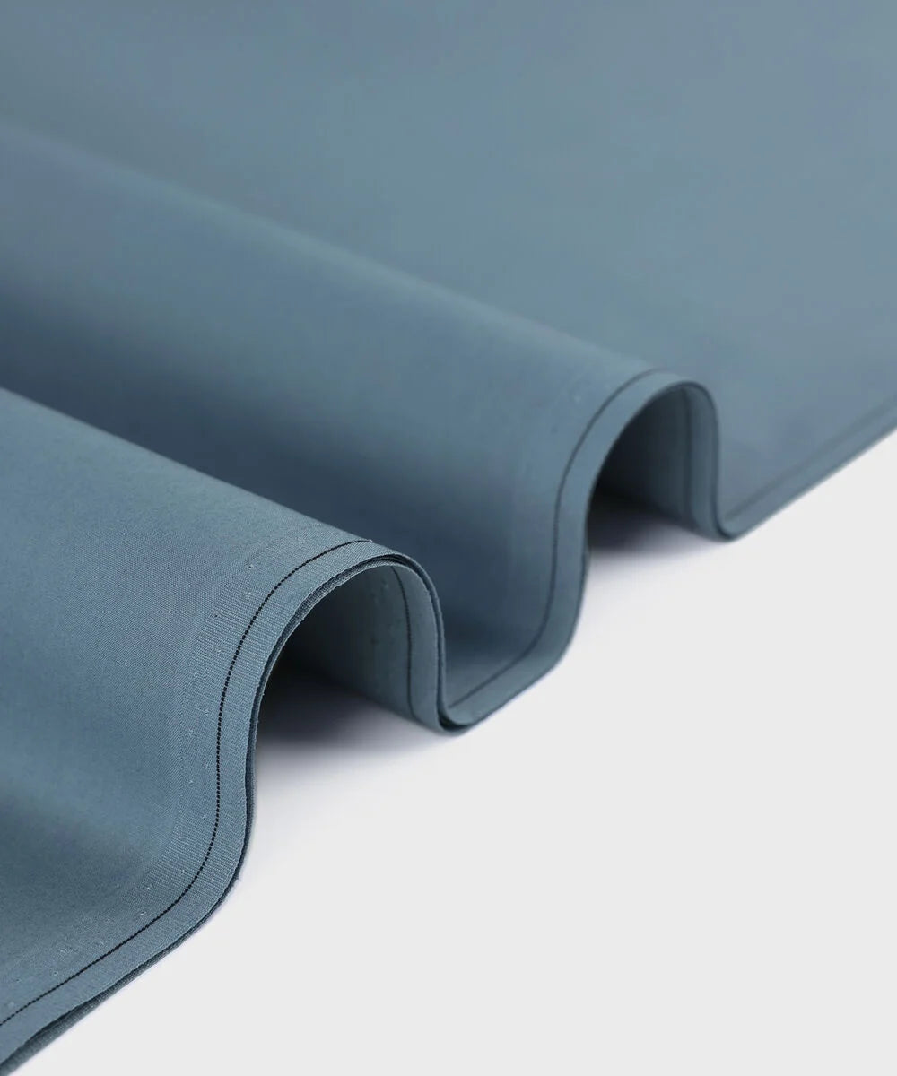 Premium Cotton Grey Blue Suit ( Unstitched )