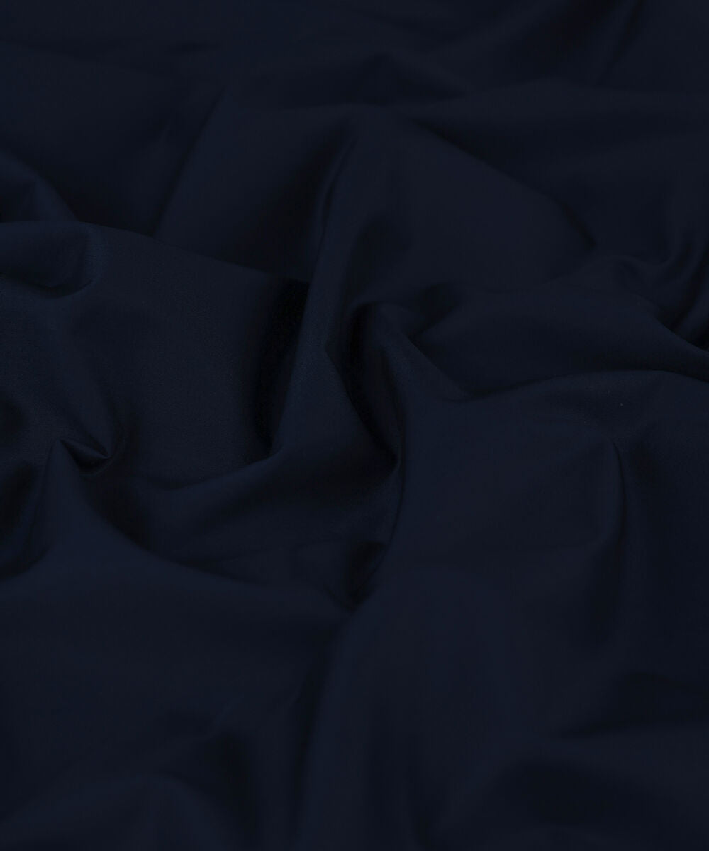 Premium Cotton Navy Blue Suit ( Unstitched )