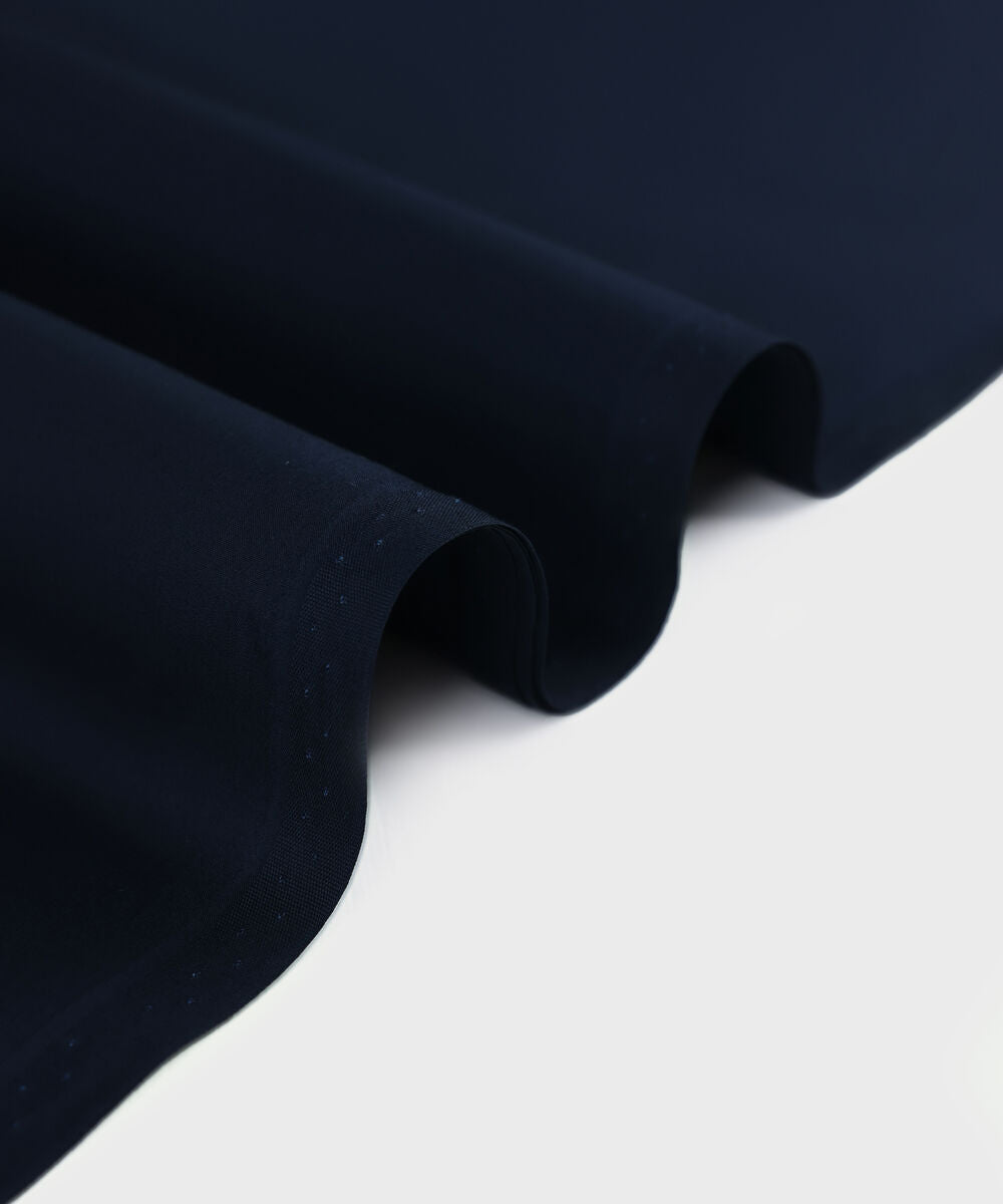 Premium Cotton Navy Blue Suit ( Unstitched )
