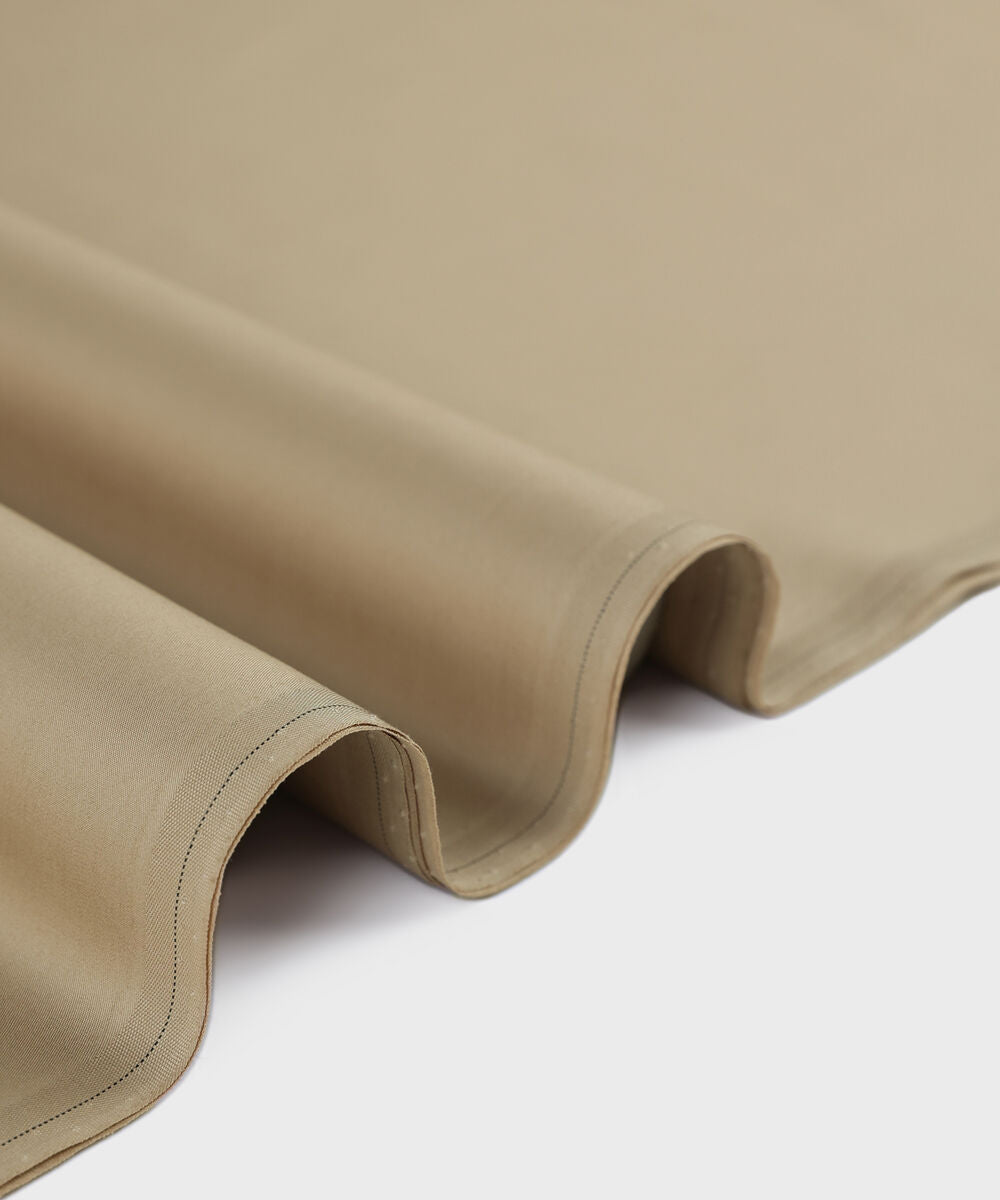 Premium Cotton Beige Suit ( Unstitched )